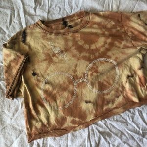 Harry Potter Cropped tie dye tee